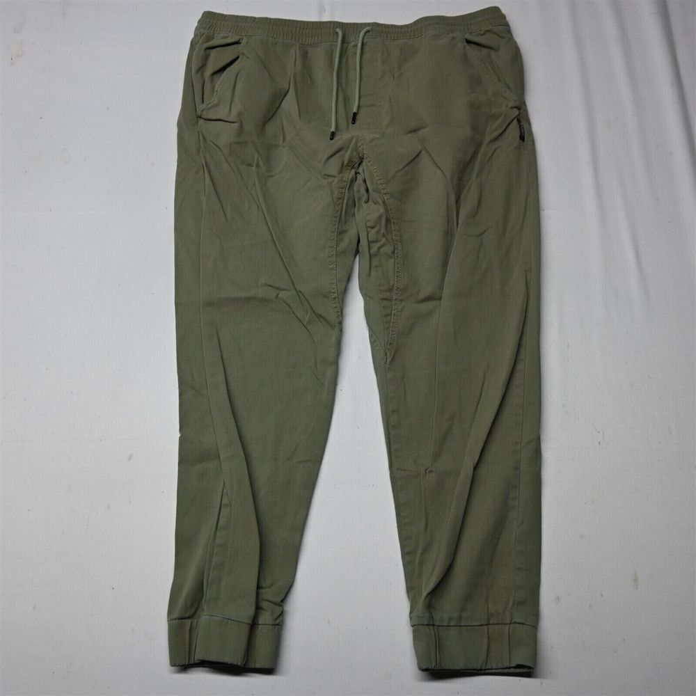 Silver Jeans‎ Co XL Green Aston 1230 Flex Drawstring Jogger Pants